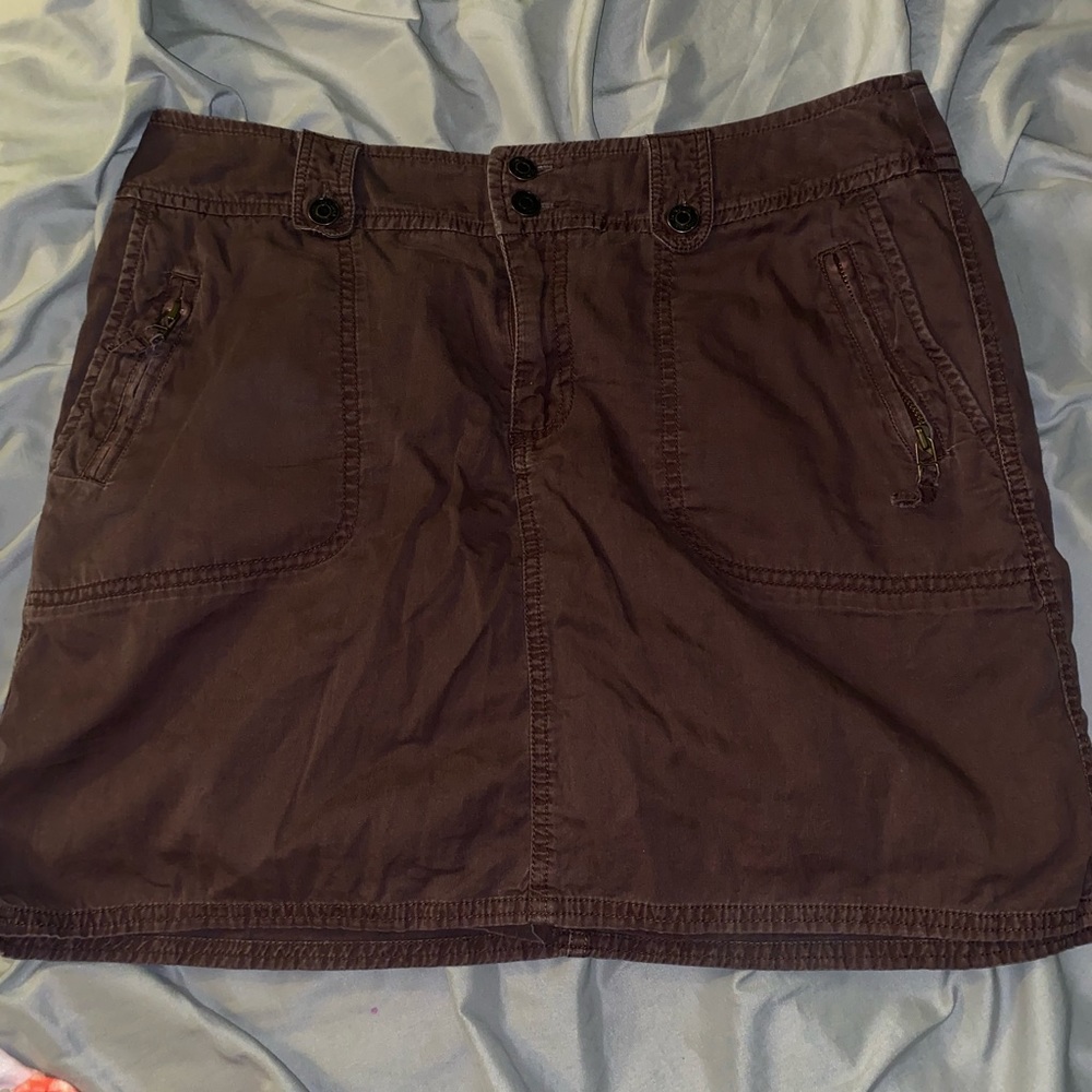SONOMA brown cargo skirt